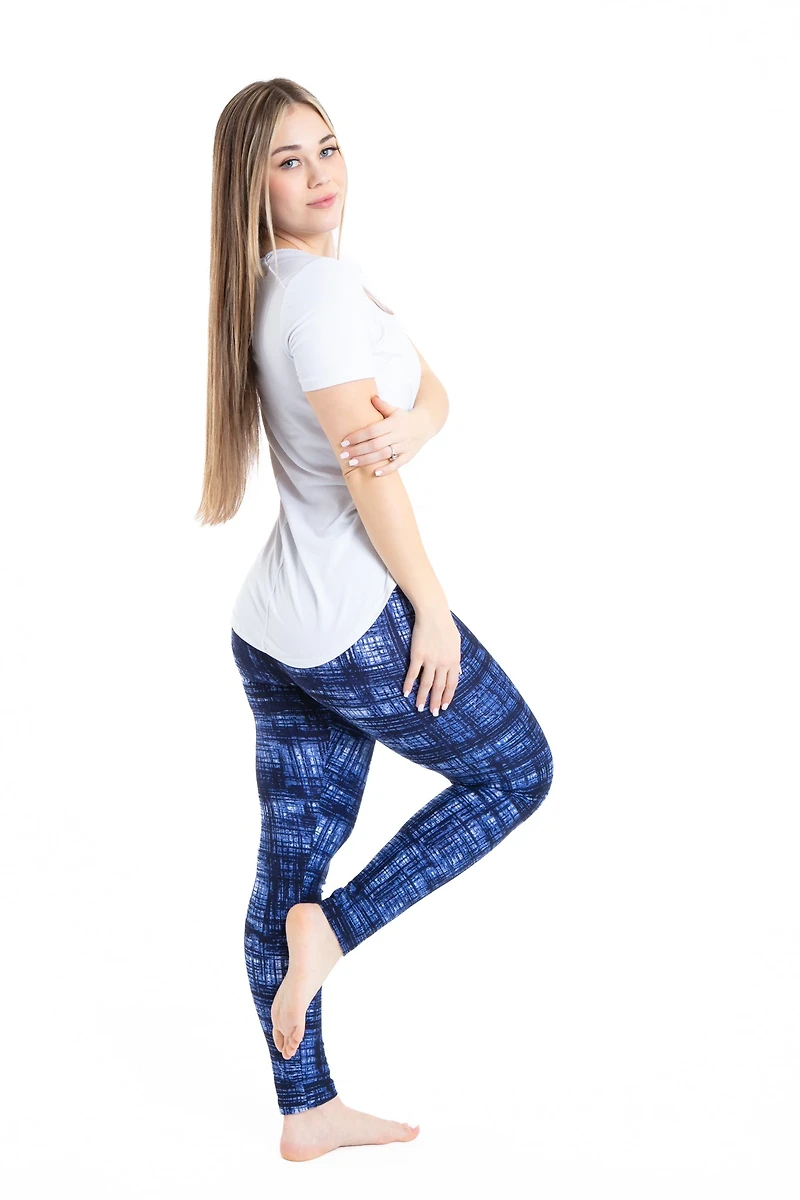Navy Abstract - All Season Leggings