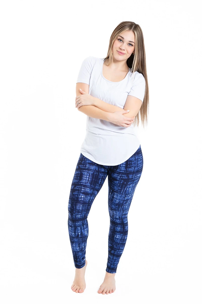 Navy Abstract - All Season Leggings