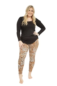 Léopard - Leggings doublés confortables