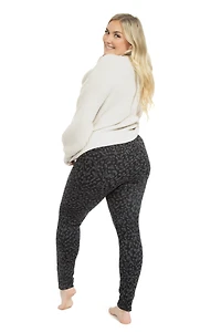 Grey Cheetah - Cozy Lined Leggings