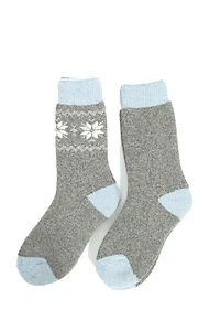 Grey & Blue - Thermal Socks
