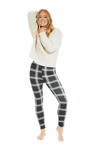 B&W Checkered - Cozy Lined Leggings