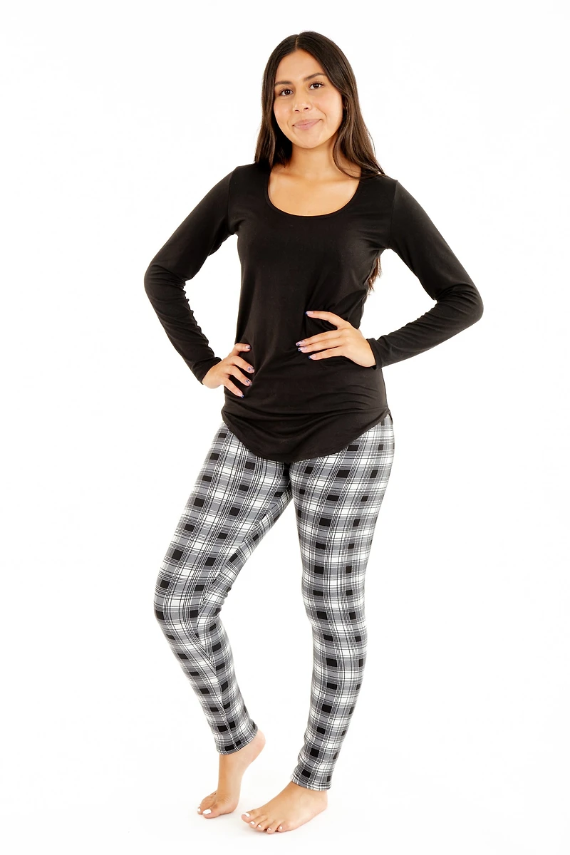 Plaid Fantasy - Cozy Lined Leggings