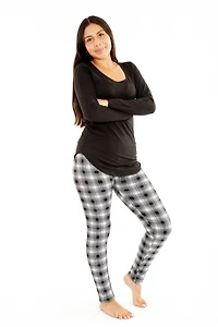 Plaid Fantasy - Cozy Lined Leggings