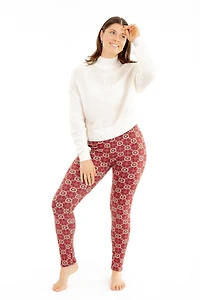 Magic Red - Cozy Lined Leggings