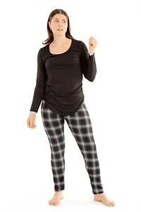 Fancy B&W - Cozy Lined Leggings