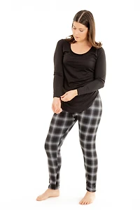 Fancy B&W - Cozy Lined Leggings