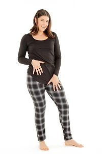 Fancy B&W - Cozy Lined Leggings