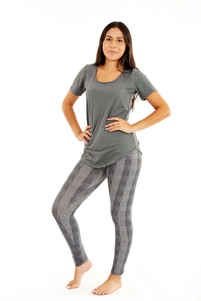 Houndstooth Plaid - All Season Leggings