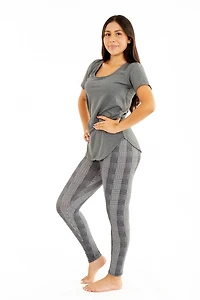 Houndstooth Plaid - All Season Leggings