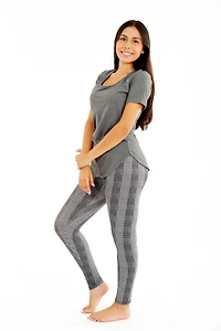 Houndstooth Plaid - All Season Leggings