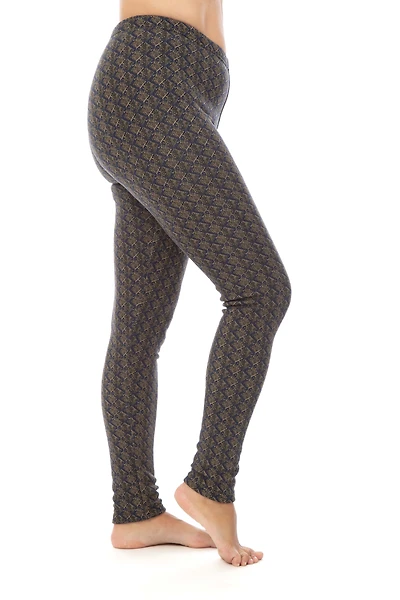 Brown Diamonds - Cozy Lined Leggings
