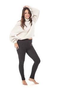 Grey Diamond - Cozy Lined Leggings