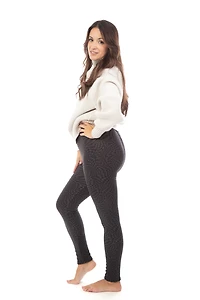 Grey Diamond - Cozy Lined Leggings