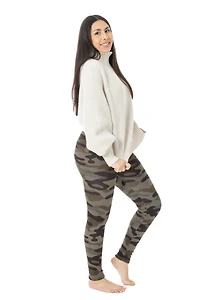 Light Camouflage - Cozy Lined Leggings