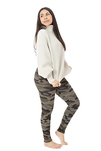 Light Camouflage - Cozy Lined Leggings