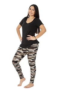Grey Camouflage - All Season Leggings