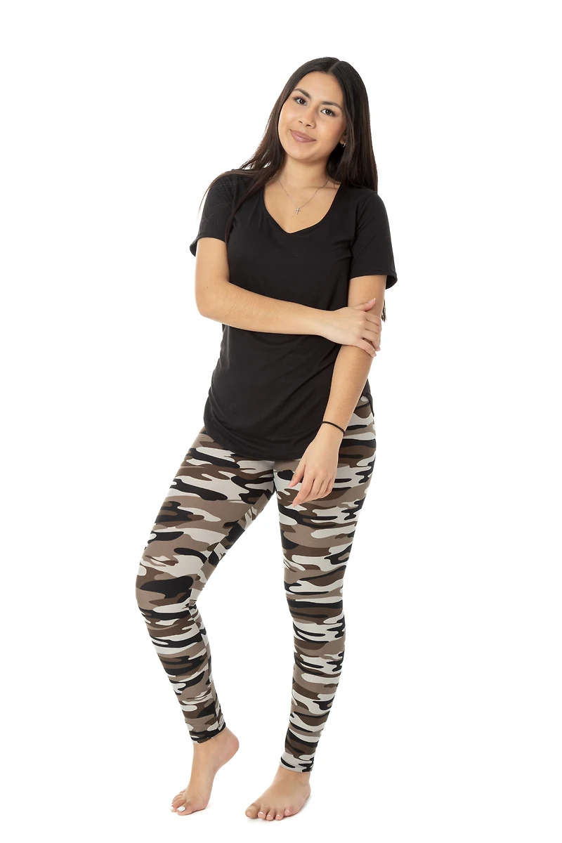 Grey Camouflage - All Season Leggings