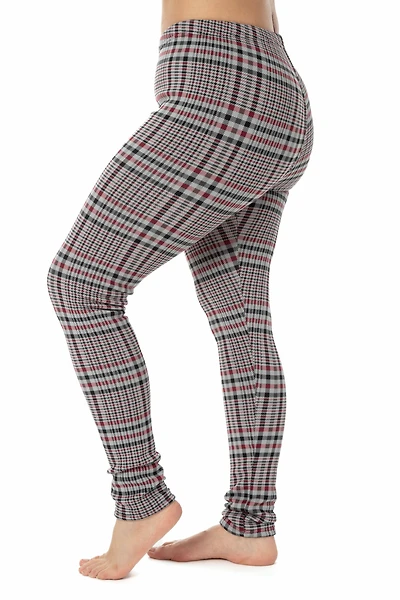 Red Line Checker - Cozy Lined Leggings