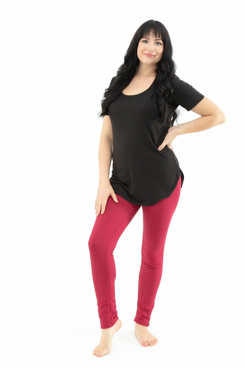 Red Velvet - Cozy Lined Leggings