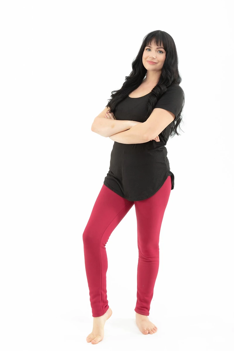 Red Velvet - Cozy Lined Leggings