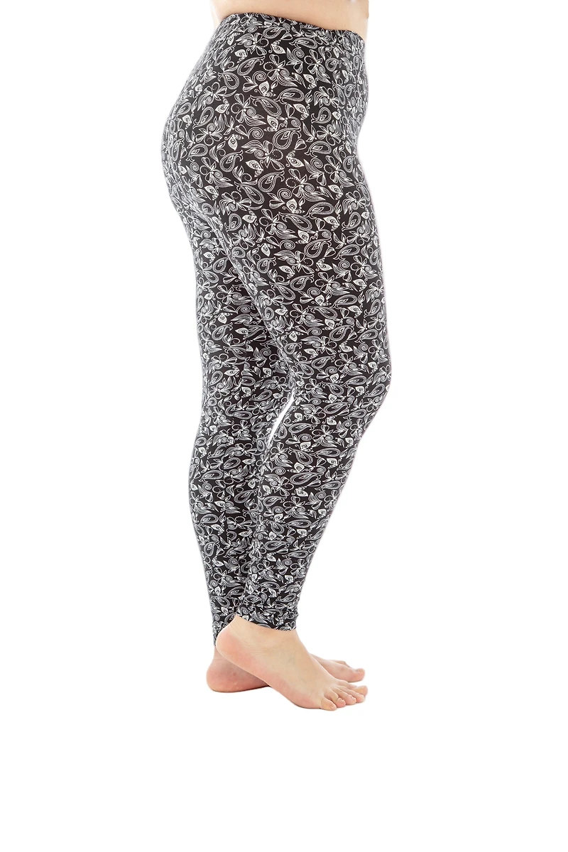 White Floral Petals - All Season Leggings