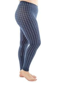Blue Checkers - All Season Leggings