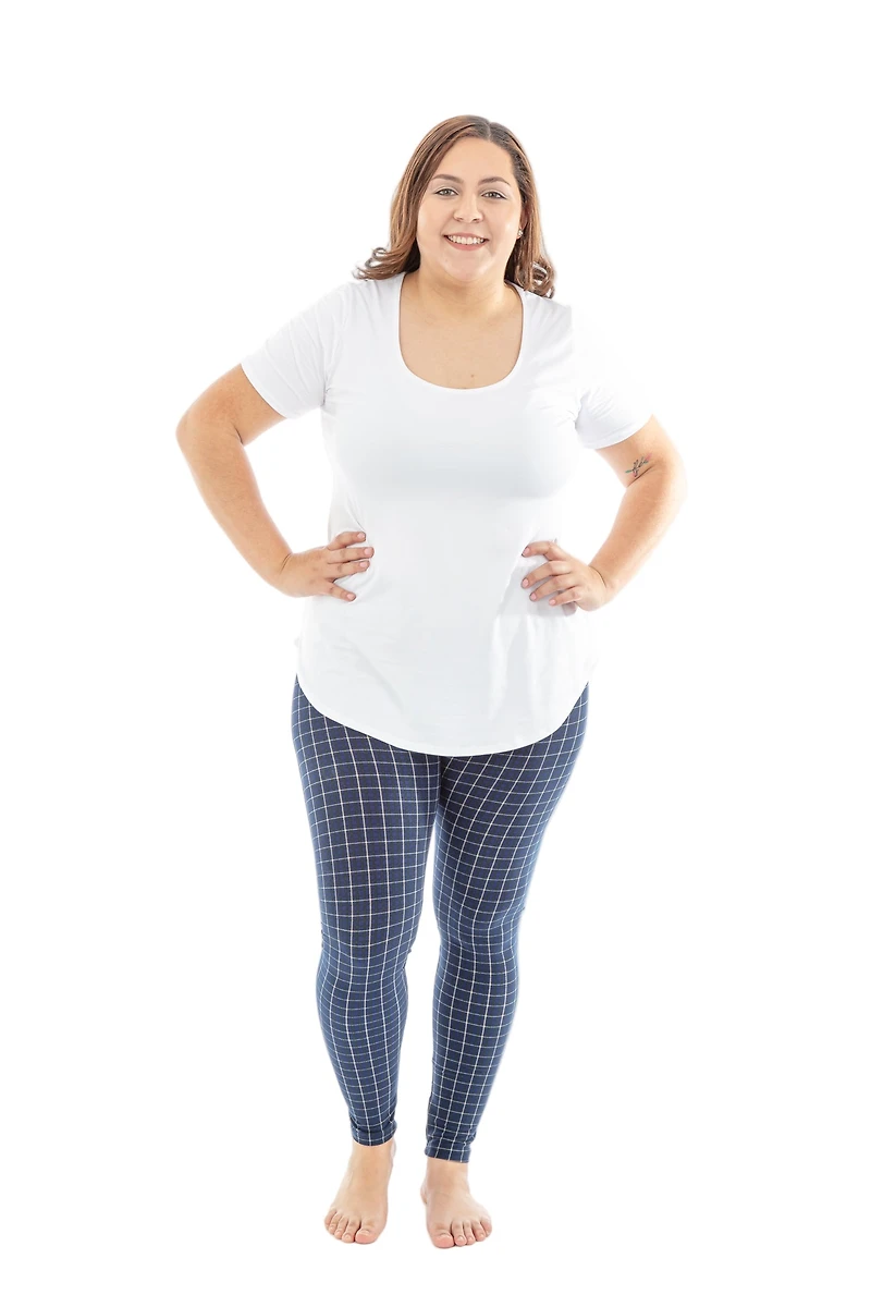 Blue Checkers - All Season Leggings