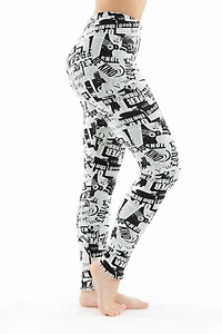 Illustrated - Cozy Lined Leggings