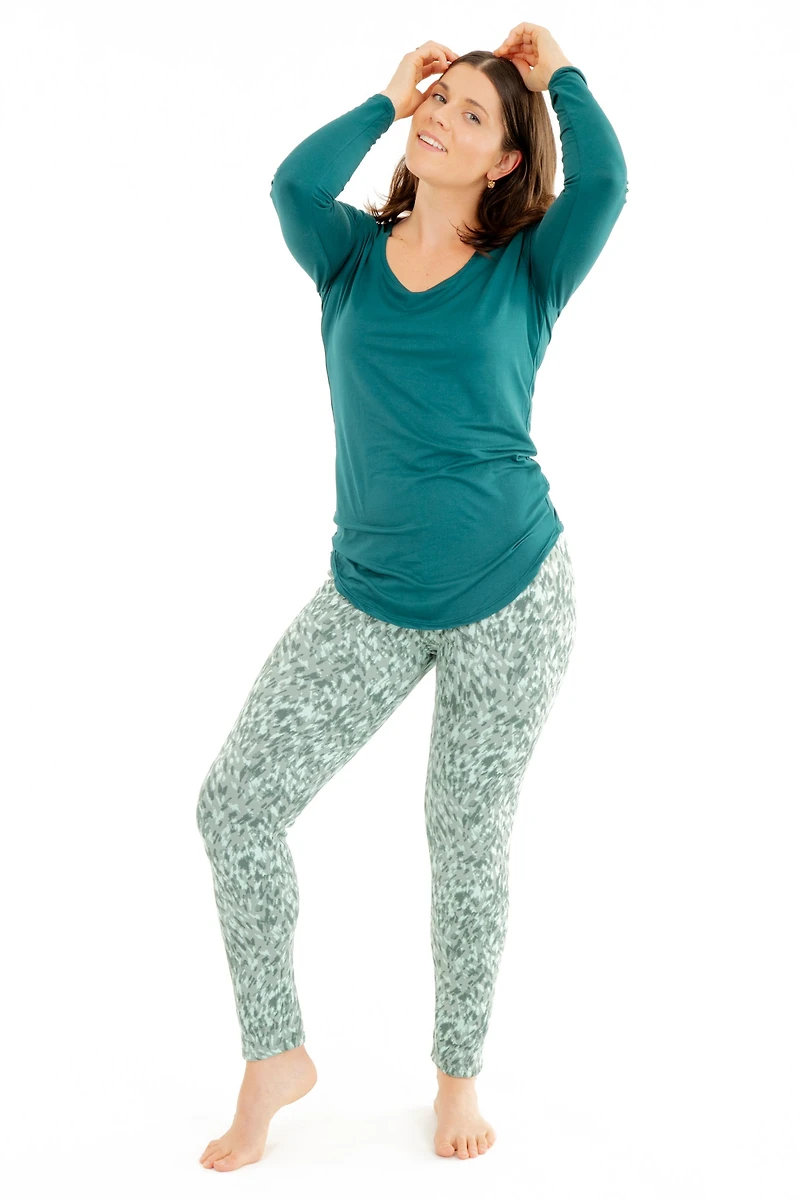 Green Art - Cozy Lined Leggings