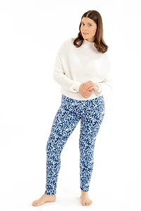 Blue Strokes - Cozy Lined Leggings