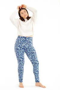 Blue Strokes - Cozy Lined Leggings