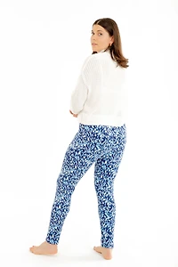 Blue Strokes - Cozy Lined Leggings