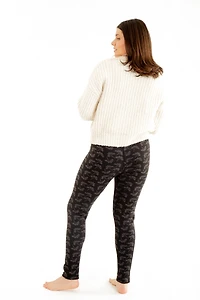 Grey Lotus - Cozy Lined Leggings