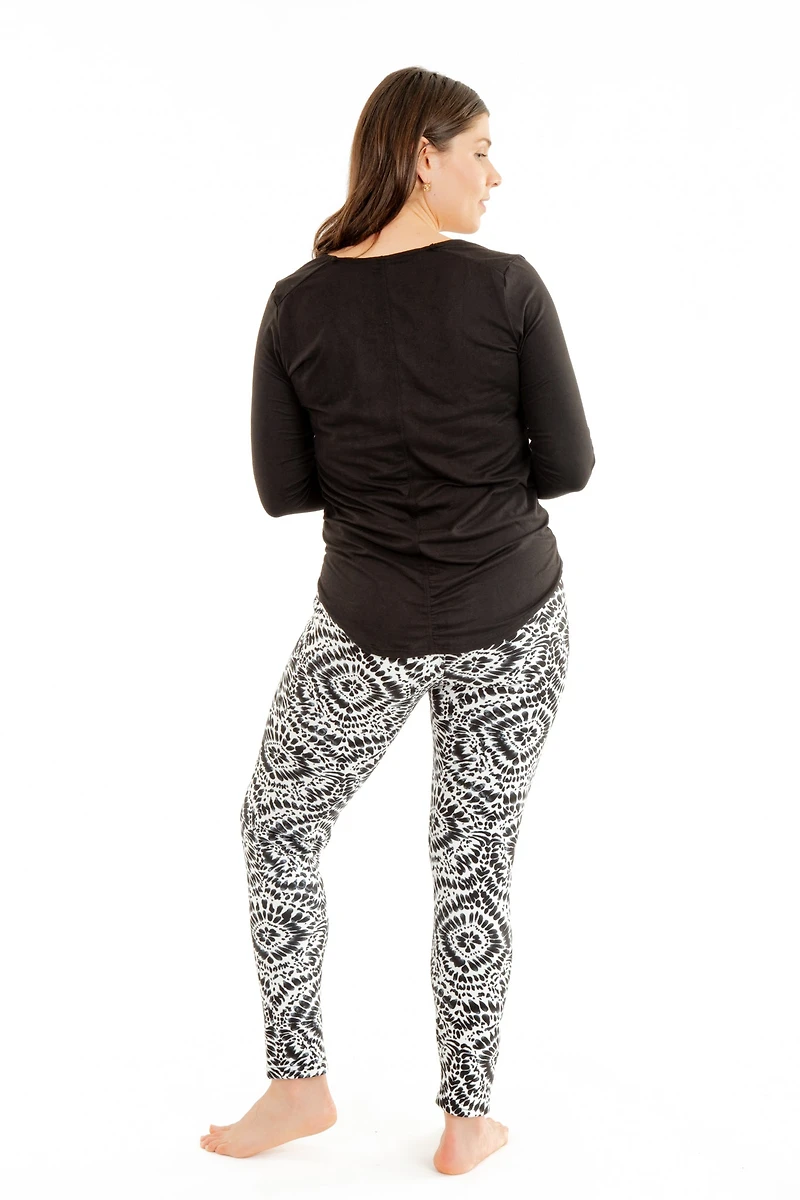 Black Splash - Cozy Lined Leggings