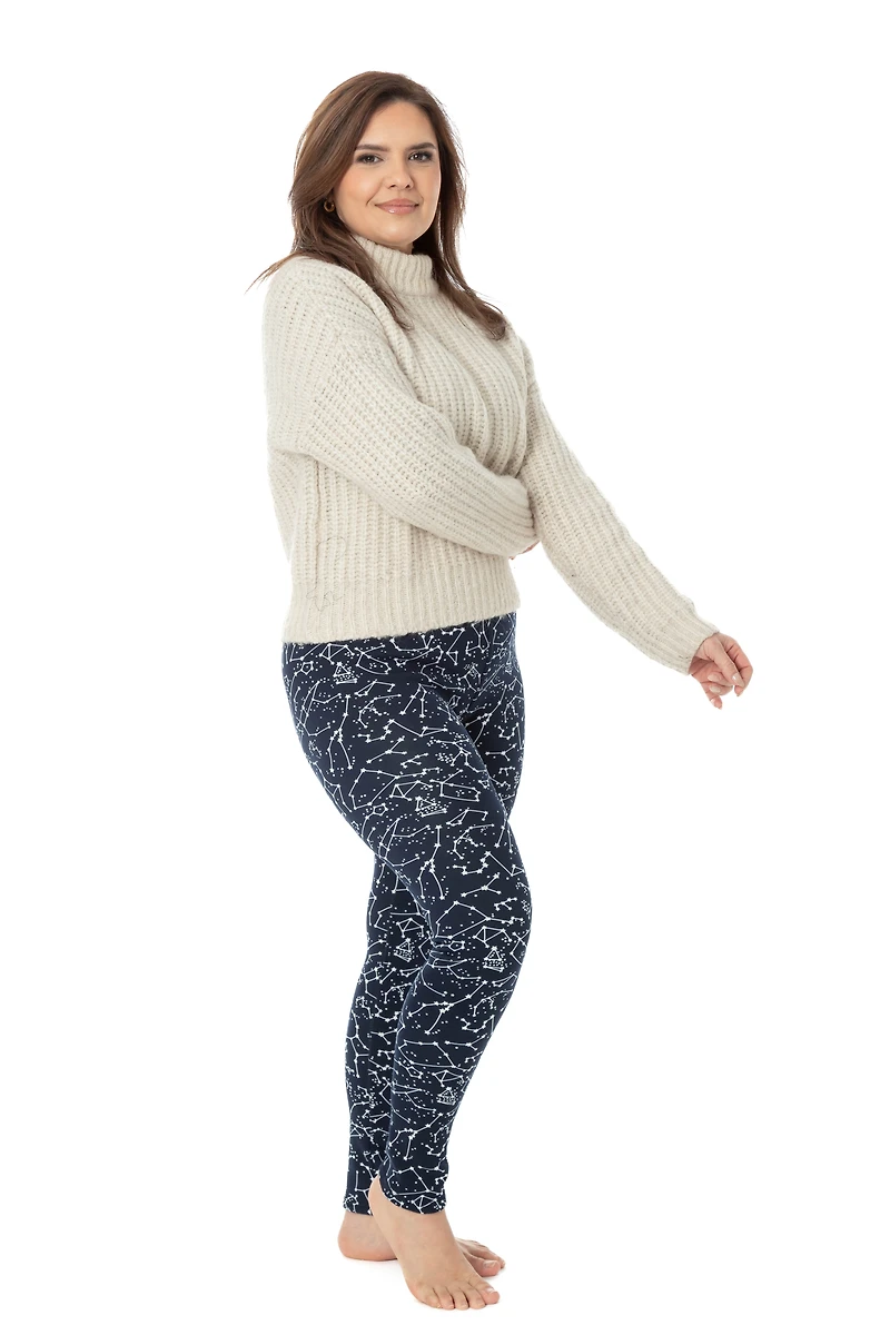 Blue Constellation - Cozy Lined Leggings