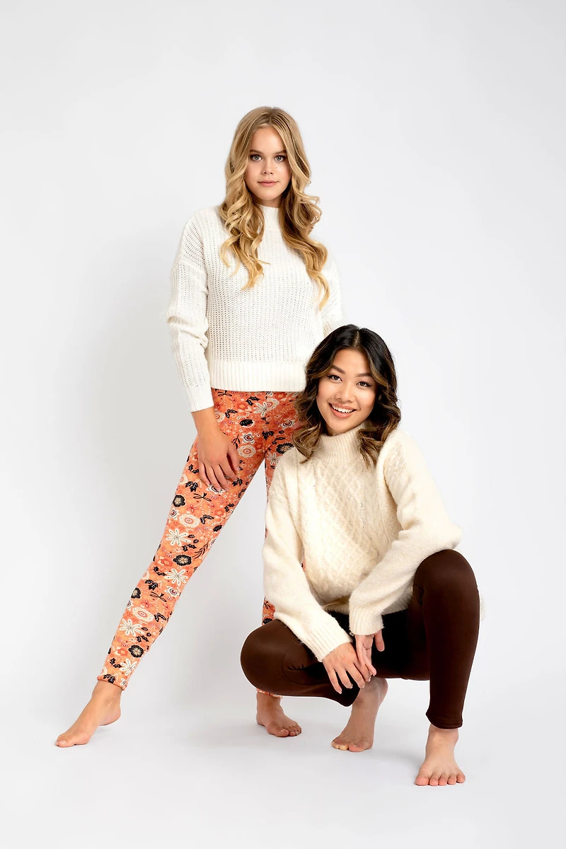 Brown - Cozy Lined Leggings