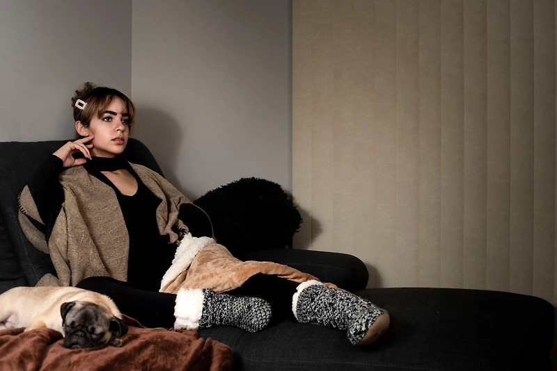 Noir et blanc - Chaussettes pantoufles confortables