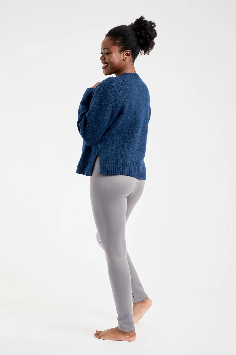 Stormy Gray - Cozy Lined Leggings
