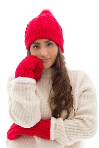 Black - Cozy Lined Mittens