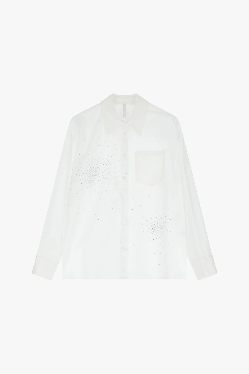 Rhinestone Detail Shirt