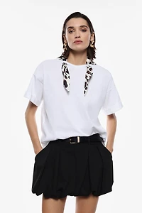 T-shirt With Foulard
