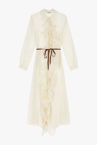 Robe longue à volants