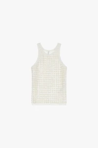 Tank Top With Transparent Detail