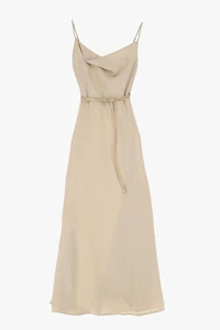 Long dress with thin straps