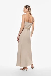 Long dress with thin straps
