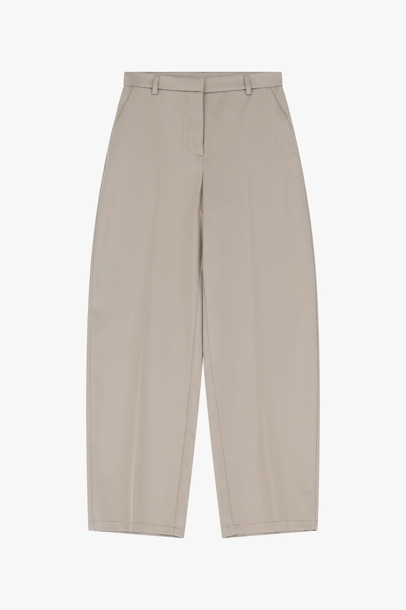 Pantalon large en satin