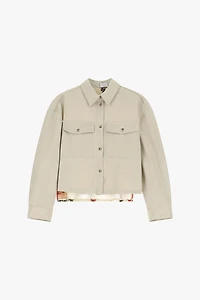 Veste avec imprimé au dos