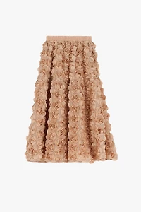 Jupe midi fleurie
