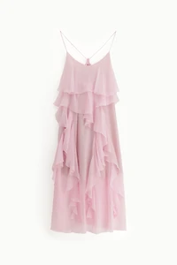 Layered dress with thin straps